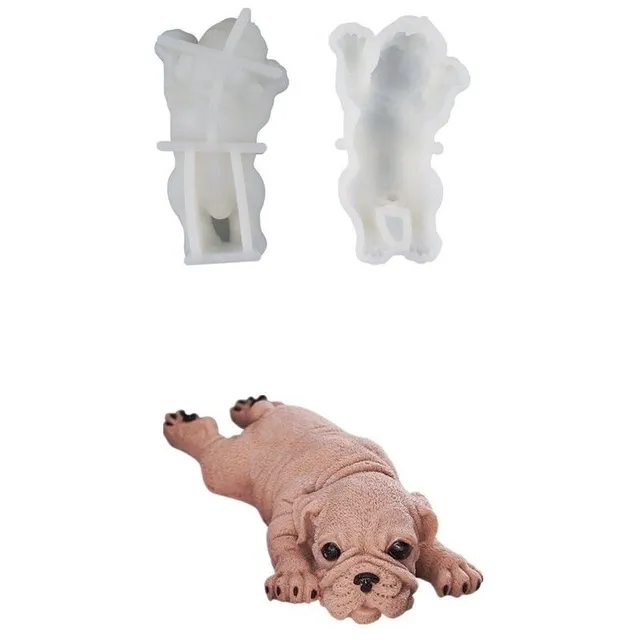 Silicone form of dog