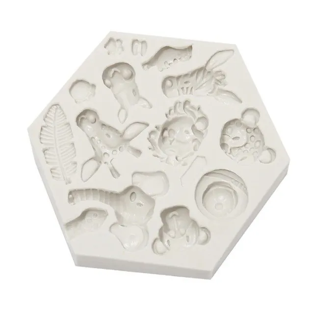 Silicone form safari animals