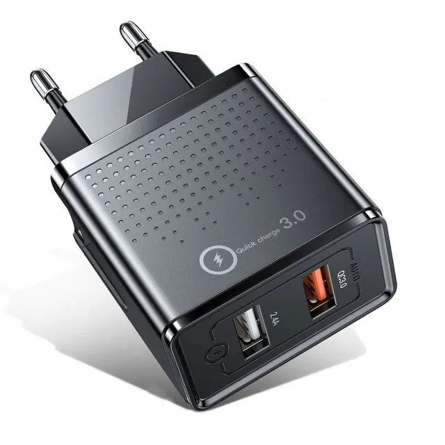 Síťový adaptér Dual USB Quick Charge K696