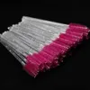 50pcs clear rose red