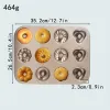 12-cavity Four-flower Baking Pan Mold, Gold