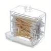 Transparent Square Cotton Swab Box