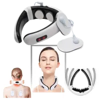 Circle neck massage apparatus with infrared heating