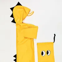 Imperméable pour enfant en forme de dinosaure jaune