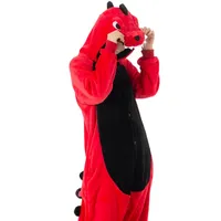 Pyjama en combinaison unisexe avec dinosaure - Idéal pour les fêtes et le cosplay