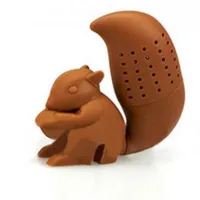 Sită de ceai din silicon în formă de veveriță