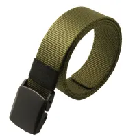 Fabric unisex belt in military style
