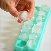 Plastic form for ice balls