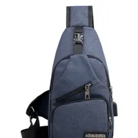 Pánská taška přes rameno s USB portem - 3 barvy