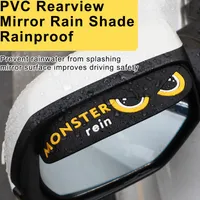Univerzální auto déšť zpětné zrcátko Film Vodotěsný Anti-Fog Car Mirror Rain Cover Anti-rain Car Window Rain Protector Glass Film