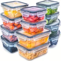 Transparent refrigerator binder with marking - Keep order with fruits, vegetables, meat, eggs and herbs