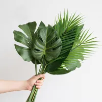 Artificial decorative leaves for vase