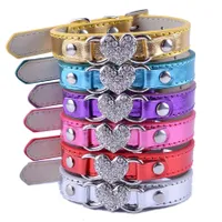 Trends popular stylish single color shiny collar made of artificial leather with pendant