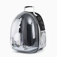 Transparent breathable cat bag Travel bag for cat transport Plastic cat carrier 40 x 16 x 34 cm