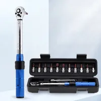 Set of torque wrench 15 pieces, 1/4" 2-24 Nm, for repairing bicycles and motorcycles