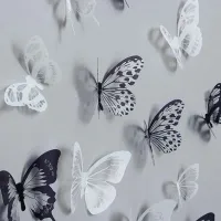 Naklejka ścienna | Motyle 3D