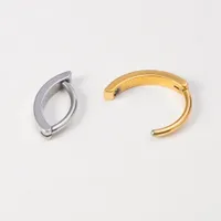 Modern metal ring belly button piercing