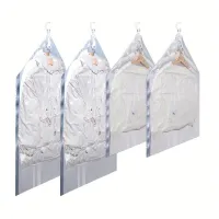 1pc, 2pcs, 4pcs Transparent vacuum compression suspension storage bag