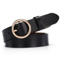 Ladies belt with round buckle Pri