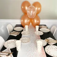 Rose Gold Table Paper Accessories for Celebration