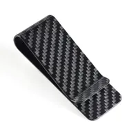 Minimalist money clips made of real carbon fibre