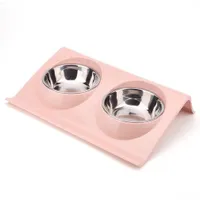 Double food and water bowl for pets