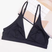 Bra with triangle cups