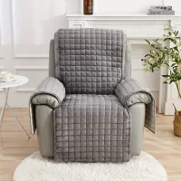 Housse chaude et douillette pour fauteuil avec appui-tête, couverture d'hiver pour chaise longue, universelle pour différentes formes.