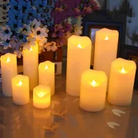 Paraffin candles with LED