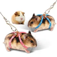 Cute mini leash for the smallest rodents with adjustable Partha size