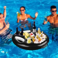 Gyakorlati felfújható tálca italok és ételek a medencébe - több változata Wilmont