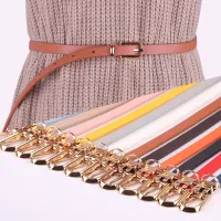 Ladies narrow elegant belt