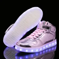 Glow sneakers for kids in different colors