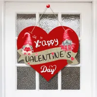 Hinged decoration for the heart-shaped door Happy Valentine's day
