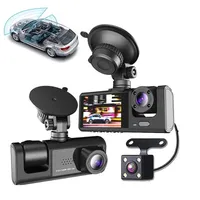 Three-channel car camera for driving record in HD 1080P
