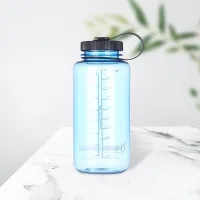 Outdoor water bottle - transparent blue