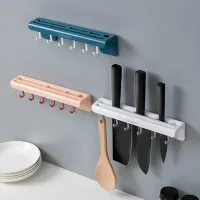 Multifunkční nástěnný úložný box na kuchyňské nože a příbory