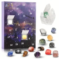 Christmas Advent Calendar 24 Natural Crystals Christmas Magic Expectation Christmas Joy