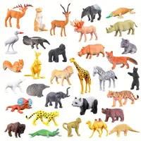 53 figurine miniaturale de animale din junglă