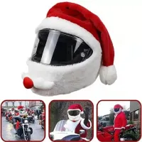 Motorcycle hat/helmet cover - Santa