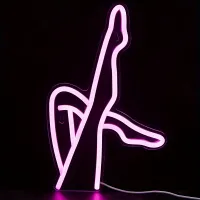 Neon LED foot on the wall - USB power supply © Decoration of bedroom, bar, hotel, college