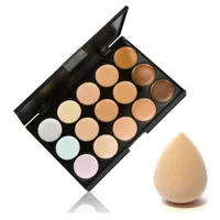 Concealer palette with make-up sponge