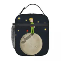Stylish thermal snack bag with the motif of the popular fairy tale The Little Prince - black Cormac