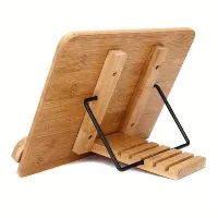Adjustable stand for books with tray