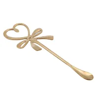 Teaspoon with heart and bow