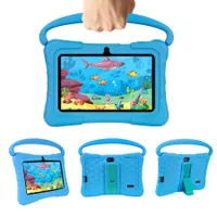 Children's tablet 7" 32GB ROM 2GB RAM Android 11 with Wi-Fi, GMS, eye protection, educational applications and parental control + silicone case