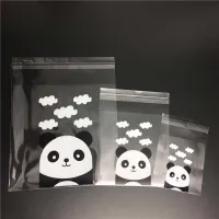 100 cookie bags, sweets with panda Cp228