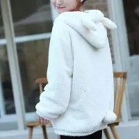 Women's autumn sweatshirt with ears