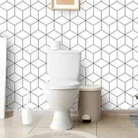 Self-adhesive wallpaper on wall G2336