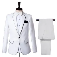 Stílusos fehér öltöny szett Arnolfo